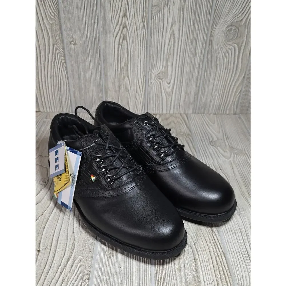Arnold Palmer Latrobe Black Saddle Oxford Golf Shoes Mens Size 8.5EEE NWT
